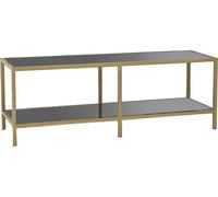 Meuble TV basique gris foncé or 130 x 40 x h45 cm