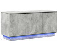 Meuble TV Béton Gris 100 x 38 x 49 cm Matériau dérivé du bois