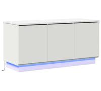 Meuble TV Blanc 100 x 38 x 49 cm Bois d'ingénierie