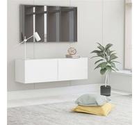 vidaXL Meuble TV 100 x 30 x 30 cm Blanc Aggloméré