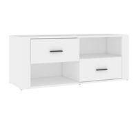 Meuble TV Blanc 100x35x40 cm Bois d'ingénierie
