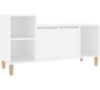 Meuble TV Blanc 100x35x55 cm Bois d'ingénierie