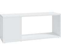 Meuble TV Blanc 80x24x32 cm Bois d'ingénierie