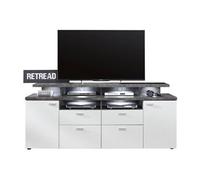 Meuble TV blanc mat Kolz 180 cm-