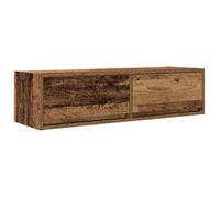 vidaXL Meuble TV Bois Ancien 100 x 31 x 25,5 cm Bois d'ingénierie, Rangement Salon, Meuble TV Moderne, unités murales, étagères Pratiques, Design élégant, Gain de Place