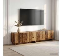 vidaXL Meuble TV Sonoma Gris 90 x 34,5 x 40 cm Bois d'ingénierie Ouvert