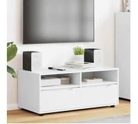 Meuble TV Bois, VIDAXL, Cabinet TV, Armoire-HIFI, Contemporain, avec tiroir, Blanc 100x48x43 cm, Bois d'ingénierie T5604