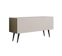 MEUBLE TV : Cachemire, Pieds noirs, 100 x 52 x 32 cm