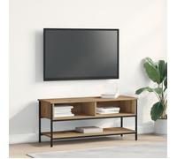 vidaXL Ensemble Meuble TV Chêne Artisanal 100 x 35 x 45 cm, Meuble TV rectangulaire Moderne, Console Murale, Centre de Divertissement, Rangement Salon, Style Urbain