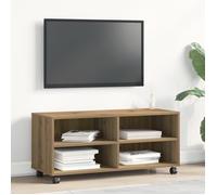 Meuble TV - Chêne Artisan - 90x35x35 cm - Bois d'ingénierie - Finition mate