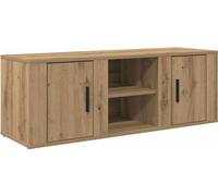 Meuble TV Chêne artisanal 100 x 31,5 x 35 cm Bois d'ingénierie