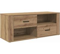 Meuble TV Chêne artisanal 100 x 35 x 40 cm Bois d'ingénierie