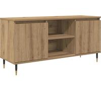 Meuble TV Chêne artisanal 104 x 35 x 50 cm Bois d'ingénierie