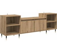 Meuble TV Chêne artisanal 160 x 35 x 55 cm Bois d'ingénierie