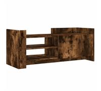 Meuble TV Chêne fumé 100x35x40 cm Bois d'ingénierie