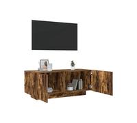 Meuble TV Chêne fumé 100x35x40 cm Bois d'ingénierie815717
