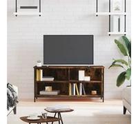 vidaXL Meuble TV Chêne fumé 100x40x50 cm Bois d'ingénierie Marron