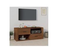 Meuble TV Chêne marron 100x35x40 cm Bois d'ingénierie823106