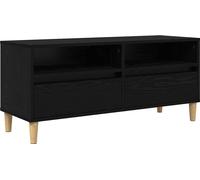 Meuble TV Chêne noir 100 x 34,5 x 44,5 cm Bois d'ingénierie