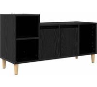 Meuble TV Chêne noir 100 x 35 x 55 cm Bois d'ingénierie
