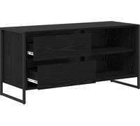 Meuble TV Chêne noir 100 x 36 x 49,5 cm Bois d'ingénierie