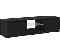 Meuble TV Chêne noir 140 x 38,5 x 36 cm Bois d'ingénierie