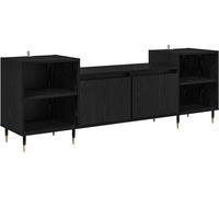 Meuble TV Chêne noir 160 x 35 x 55 cm Bois d'ingénierie