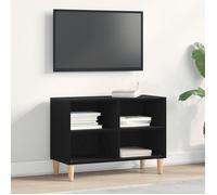 vidaXL Meuble TV Chêne noir 69,5 x 30 x 50 cm Bois d'ingénierie Style contemporain