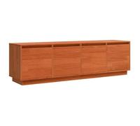 Meuble TV contemporain - vidaXL - 156x37x45 cm - Marron - Bois d'ingénierie - 4 portes - Rangement spacieux