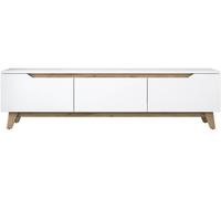 Meuble TV D1 - 2472 Blanc, Noyer 180 x 48,6 x 35