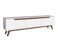 Meuble TV D1 - 794 Blanc, Noyer 180 x 48,6 x 35