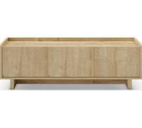 Meuble TV Daira 3P 140cm chêne 140 x 40 x 45cm