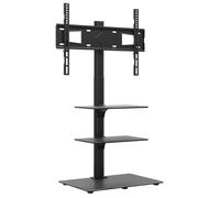 Meuble TV d'angle 3 niveaux pour 32-65 pouces noir armoire multimédia/Buffet Salon Aspect Elegant* 4704792
