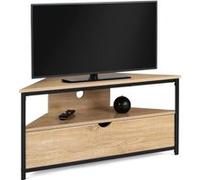 IDMarket Meuble TV Detroit 100 cm d'angle avec placard design industriel