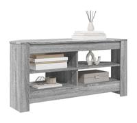 Meuble TV d'angle moderne - vidaXL - Gris sonoma - 102x41x50 cm - Bois d'ingénierie - 2 étagères - Assemblage requis