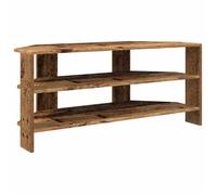 Meuble TV d'angle - vidaXL - Bois d'ingénierie - 102x40,5x45 cm - Bois Ancien - Finition mate - 2 étagères
