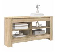Meuble TV d'angle - vidaXL - Chêne sonoma - 102x41x50 cm - 2 étagères - Bois d'ingénierie - Design moderne