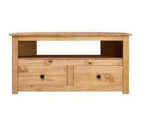 Meuble TV d'angle - VIDAXL - Panama - 93x49x49 cm - Bois massif - 2 tiroirs