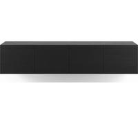 Meuble TV Daroca 4P 180cm noir 180 x 35 x 38cm