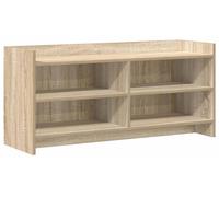 Meuble TV de 100 x 33 x 47 cm, finition chêne Sonoma, en bois d'ingénierie