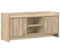 Meuble TV de 102 x 33 x 47 cm, finition chêne Sonoma, en bois d'ingénierie
