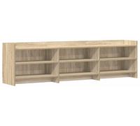 Meuble TV de 168 x 33 x 47 cm, finition chêne Sonoma, fabriqué en bois d'ingénierie