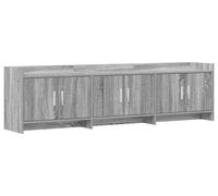 Meuble TV de 168 x 33 x 47 cm, finition Sonoma gris, en bois d'ingénierie