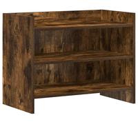 Meuble TV de 60 x 33 x 47 cm, finition chêne fumé, en bois d'ingénierie
