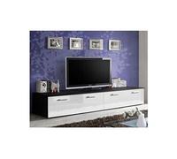 Meuble tv design "duo" 200cm blanc & noir