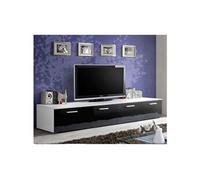 Meuble tv design "duo" 200cm noir & blanc