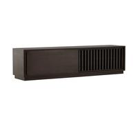Venture Home Meuble TV Lugo Design nervuré 180 cm Marron