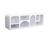 Meuble TV Design ""Troglodyte"" 160cm Blanc