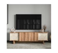 Meuble TV Diana travertin noyer 180 x 33 x h50 cm