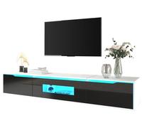 Meuble TV, éclairage LED, design moderne, style A-2
